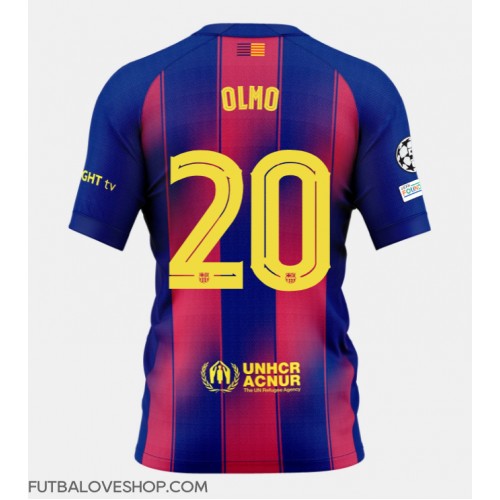 Dres Barcelona Dani Olmo #20 Domáci 2025-26 Krátky Rukáv